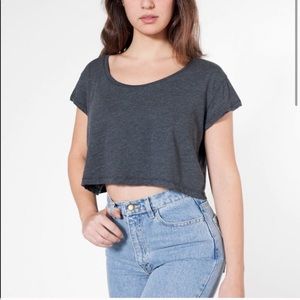 American apparel cropped tshirt bundle of 3